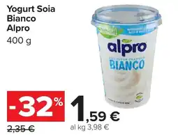 Carrefour Yogurt Soia Bianco Alpro offerta