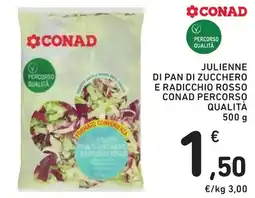 Spazio Conad Julienne di pan di zucchero e radicchio rosso Conad Percorso Qualità offerta