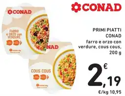 Spazio Conad Primi piatti Conad farro e orzo con verdure, cous cous offerta