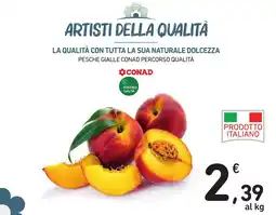 Spazio Conad Pesche gialle CONAD Percorso Qualità offerta