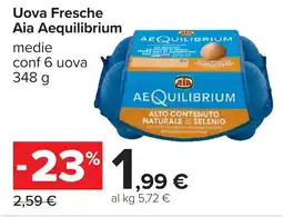 Carrefour Uova Fresche Aia Aequilibrium offerta