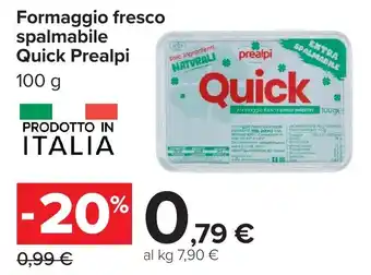 Formaggio fresco spalmabile Quick Prealpi