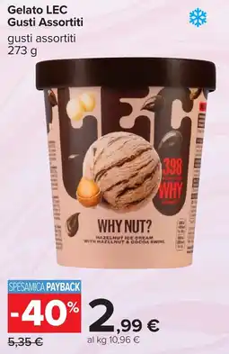 Carrefour Gelato LEC Gusti Assortiti offerta
