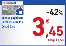 Spazio Conad Carta Insieme Più Conad Card offerta