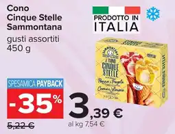 Carrefour Cono Cinque Stelle Sammontana offerta
