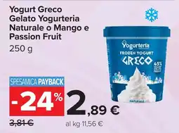 Carrefour Yogurt Greco Gelato Yogurteria Naturale offerta