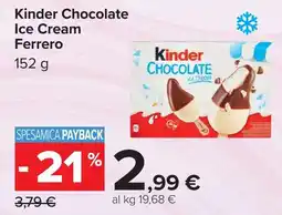 Carrefour Kinder Chocolate Ice Cream Ferrero offerta