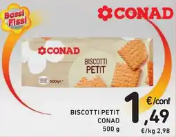 Spazio Conad Biscotti Petit Conad offerta