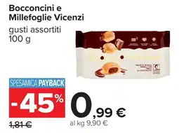 Carrefour Bocconcini e Millefoglie Vicenzi offerta