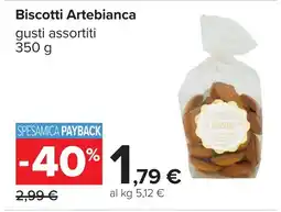 Carrefour Biscotti Artebianca offerta