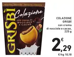 Spazio Conad Colazione Grisbi con crema di nocciole e cacao offerta