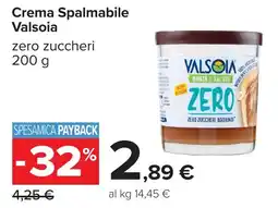Carrefour Crema Spalmabile Valsoia offerta