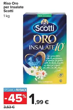 Carrefour Riso Oro per Insalate Scotti offerta