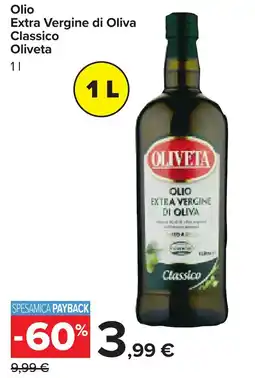 Carrefour Olio Extra Vergine di Oliva Classico Oliveta offerta