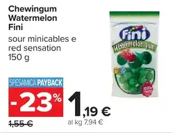 Carrefour Chewingum Watermelon Fini offerta