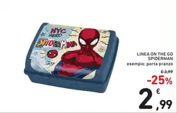 Spazio Conad Linea on the go spiderman offerta