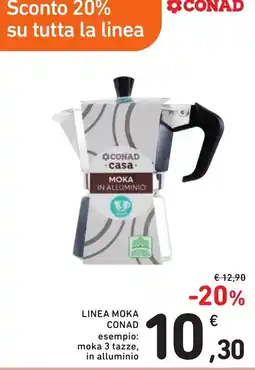 Spazio Conad Moka in alluminio CONAD casa offerta