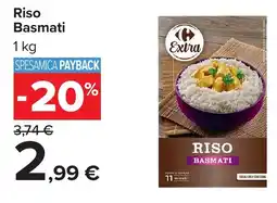 Carrefour Riso Basmati Extra offerta
