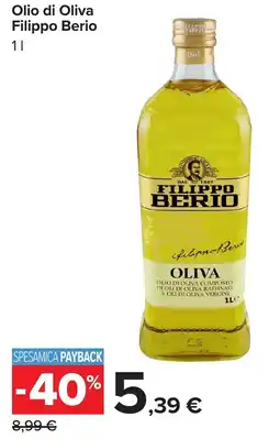 Carrefour Olio di Oliva Filippo Berio offerta