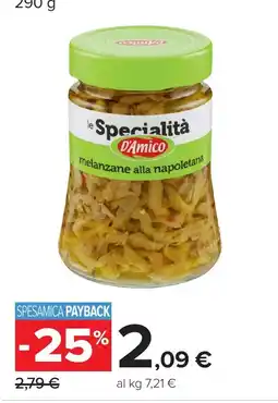 Carrefour le Specialità D'Amico melanzane alla napoletana offerta
