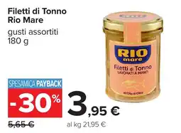 Carrefour Filetti di Tonno Rio Mare offerta