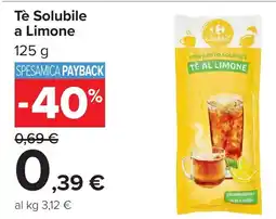 Carrefour Tè Solubile a Limone offerta