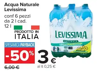 Acqua Naturale Levissima