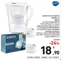 Spazio Conad Caraffa filtrante Marella Brita offerta