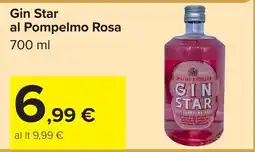 Carrefour Gin Star al Pompelmo Rosa offerta