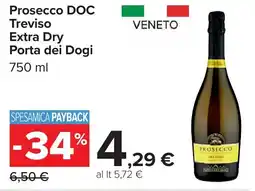 Carrefour Prosecco DOC Treviso Extra Dry Porta dei Dogi offerta