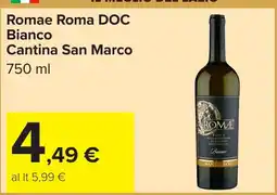 Carrefour Romae Roma DOC Bianco Cantina San Marco offerta
