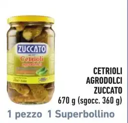 Spazio Conad Cetrioli agrodolci Zuccato offerta