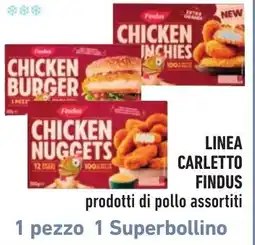 Spazio Conad Chicken burger Findus offerta