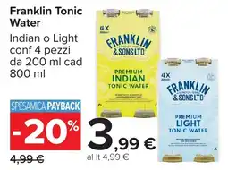 Carrefour Franklin Tonic Water offerta