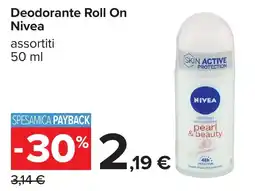 Carrefour Deodorante Roll On Nivea offerta