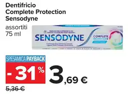Carrefour Dentifricio Complete Protection Sensodyne offerta
