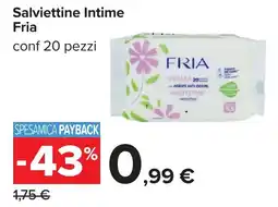 Carrefour Salviettine Intime Fria offerta