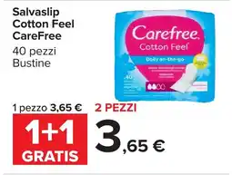 Carrefour Salvaslip Cotton Feel CareFree offerta