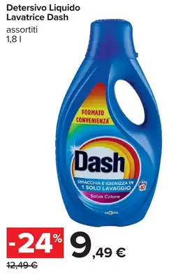 Carrefour Detersivo Liquido Lavatrice Dash offerta