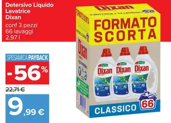 Detersivo liquido lavatrice Dixan
