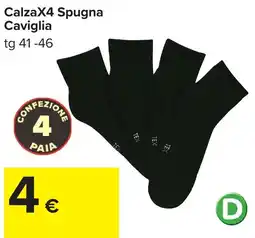 Carrefour CalzaX4 Spugna Caviglia offerta