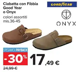 Carrefour Ciabatta con Fibbia Good Year o Onyx offerta