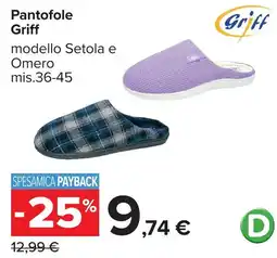 Carrefour Pantofole Griff offerta