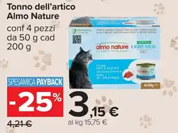 Carrefour Tonno dell'artico Almo Nature offerta