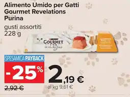 Carrefour Alimento Umidoper Gatti Gourmet Revelations Purina offerta
