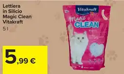 Carrefour Lettiera in Silicio Magic Clean Vitakraft offerta