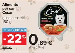 Carrefour Alimento per cani Cesar offerta