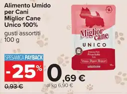 Carrefour Alimento Umido per Cani Miglior Cane Unico 100% offerta