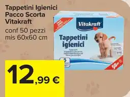 Carrefour Tappetini igienici Vitakraft offerta