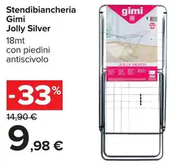 Carrefour Stendibiancheria Gimi Jolly Silver offerta